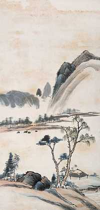 无款 山水 立轴